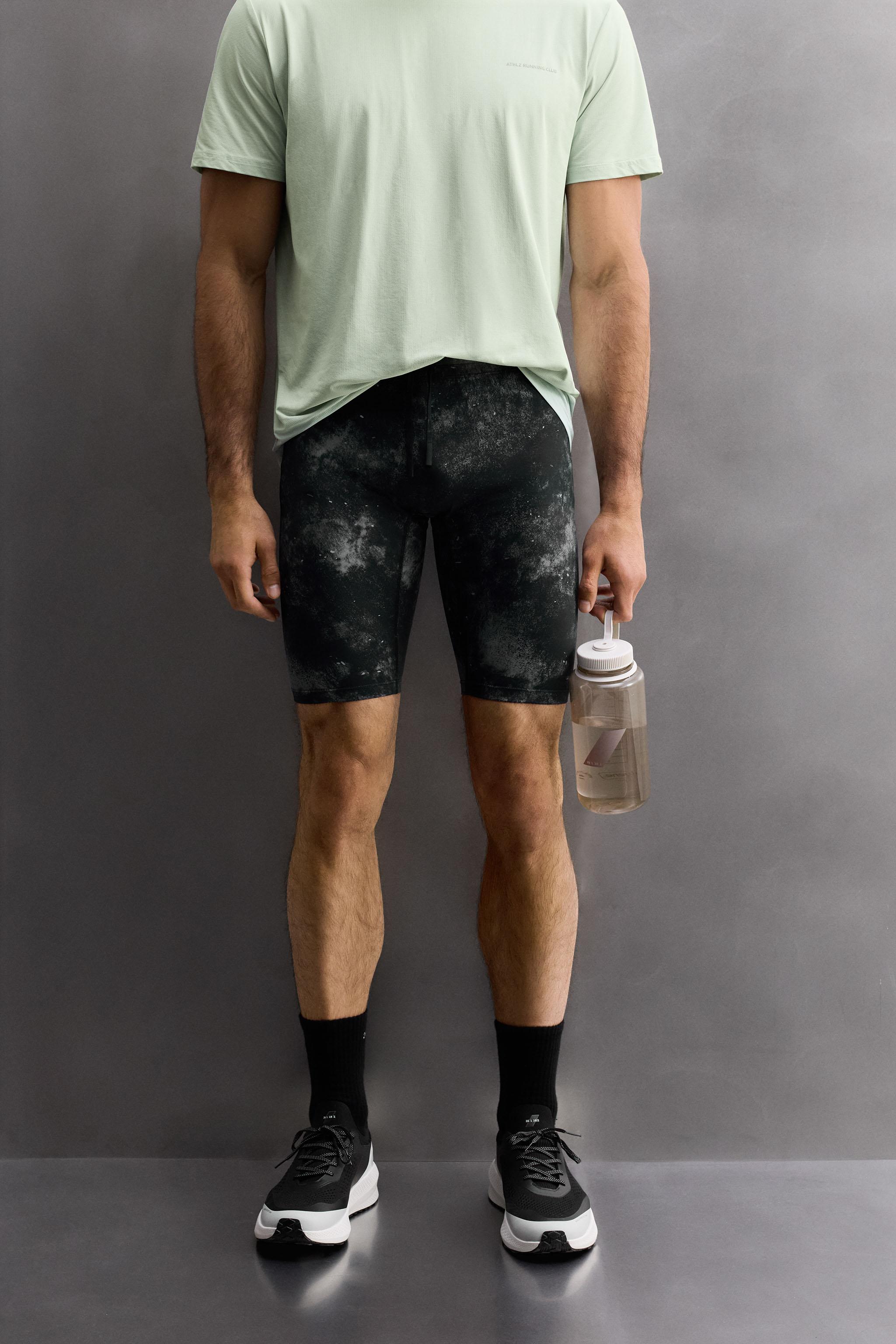 ABSTRACT PRINT RUNNING LEGGINGS